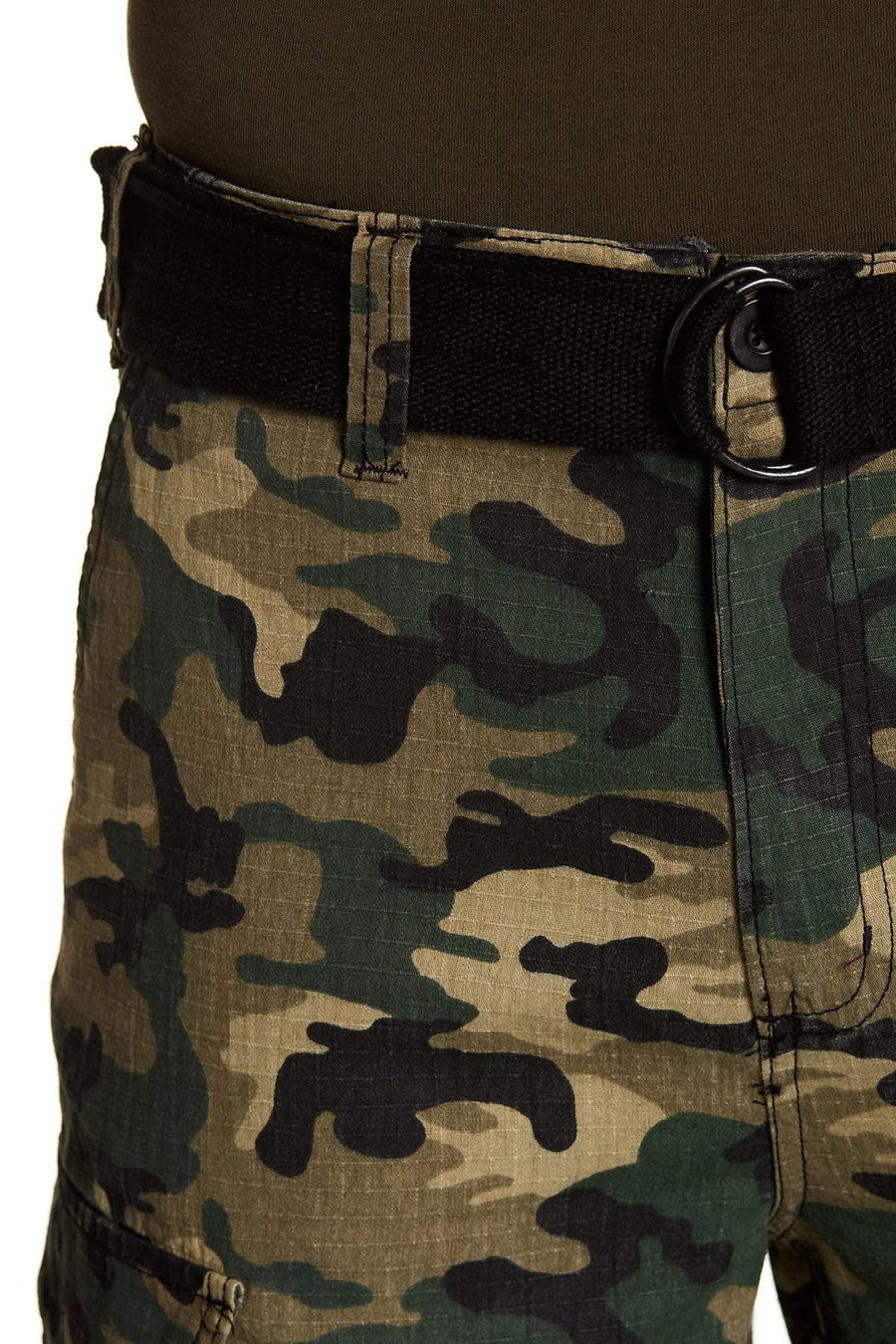 Jeffrey Banks Green Camo Cargo Short