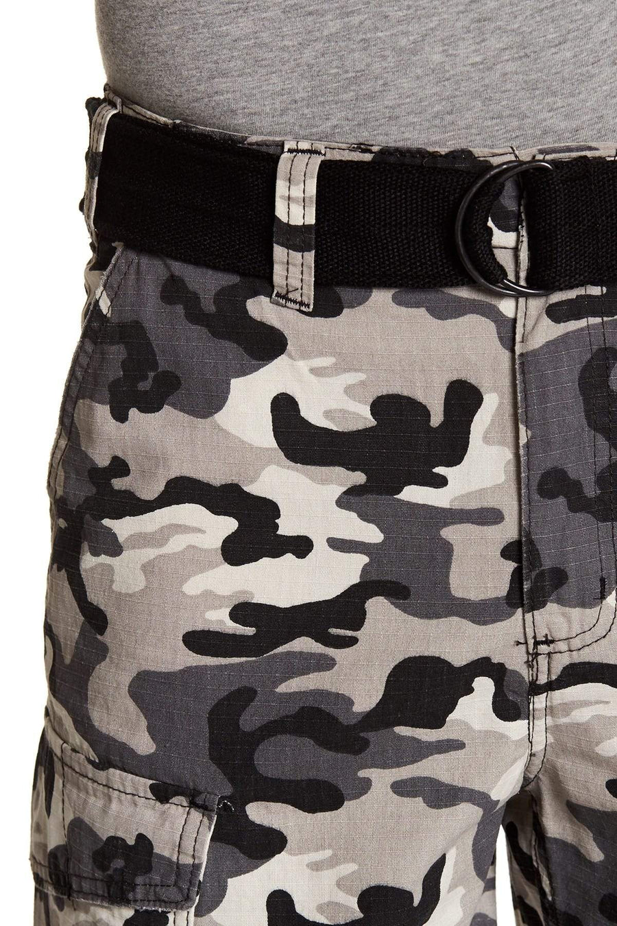 Jeffrey Banks Grey Camo Cargo Short