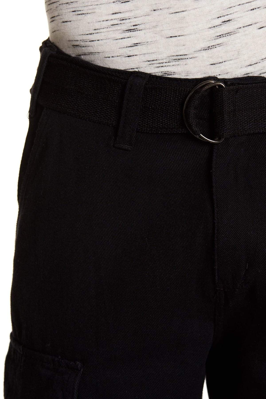 Jeffrey Banks Solid Black Cargo Short