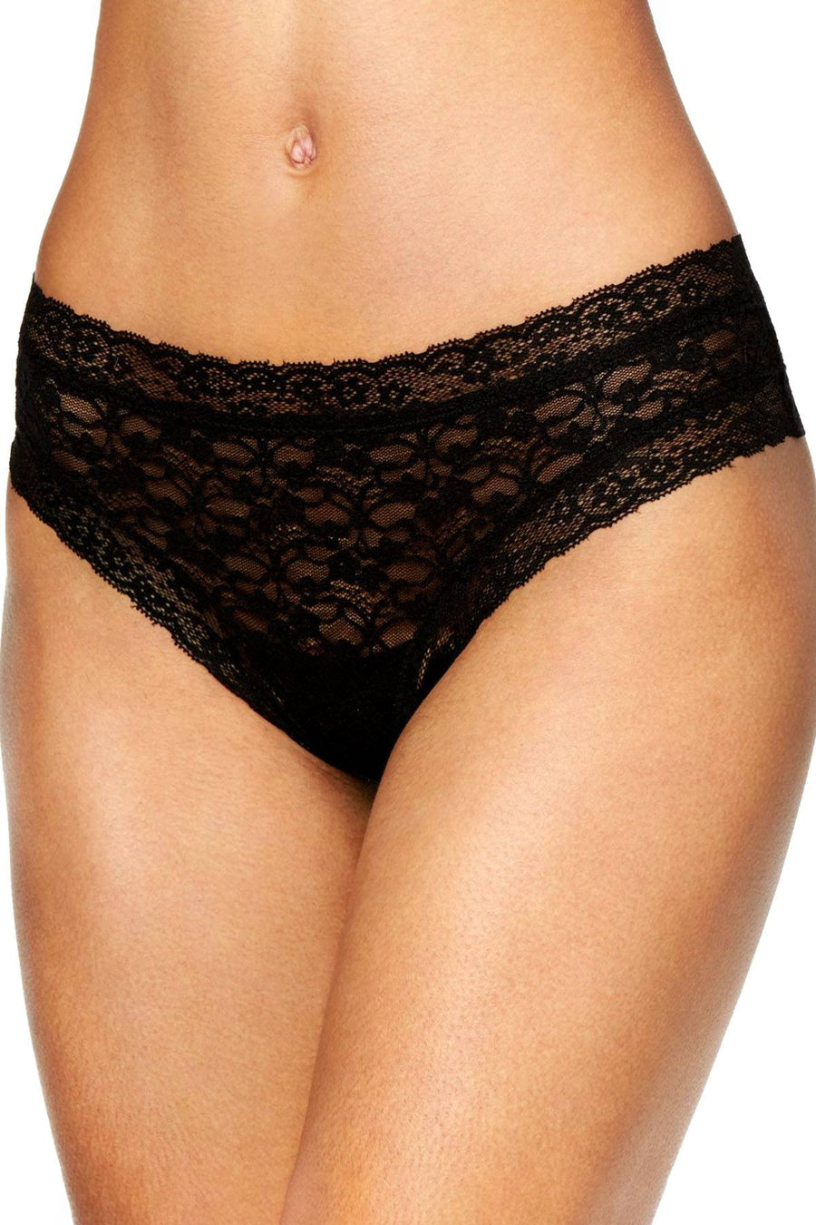 Jenni Cheeky Lace Hipster in Black