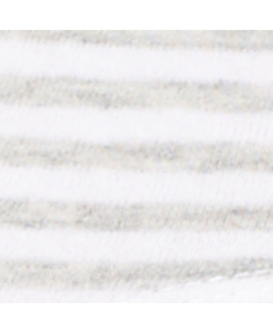 Jenni Wide Lace Cotton Hipster IN Grey/White Stripe