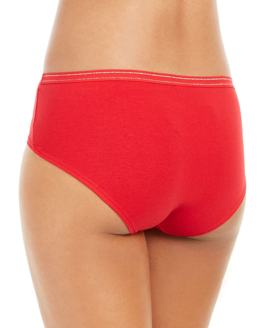 Jenni Wo Printed Hipster Underwear Red Lurex Wb