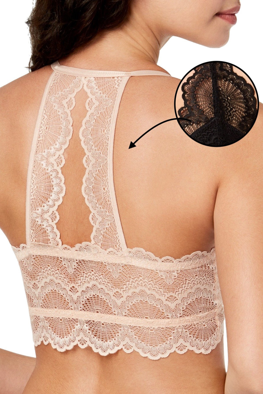 Jenni by Jennifer Moore Black Splitback Lace Bralette