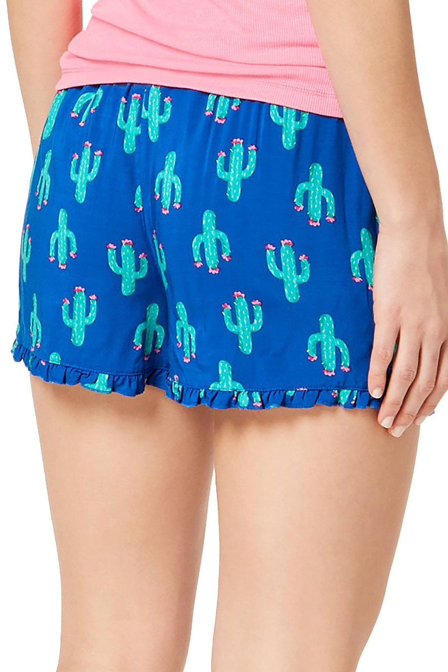 Jenni by Jennifer Moore Blue Summer-Cactus Lounge Short