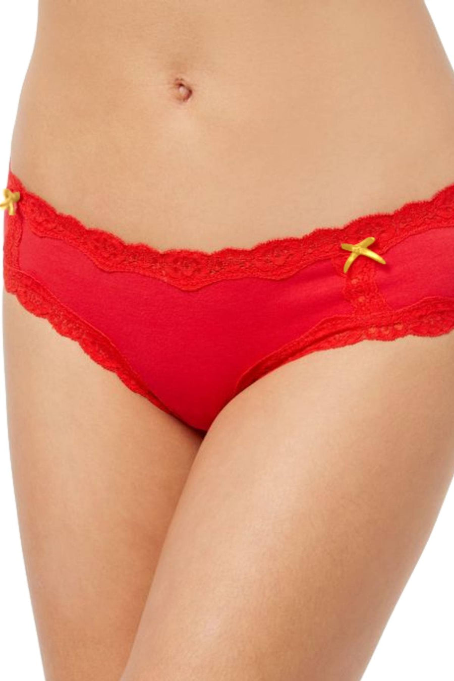 Jenni by Jennifer Moore Chili-Red Lace-Trim Hipster