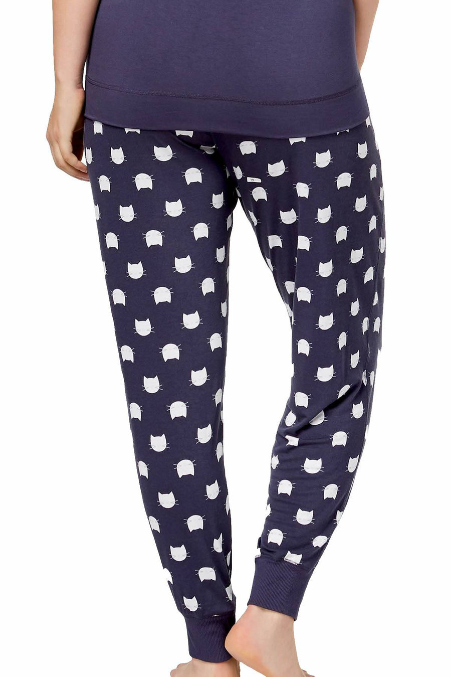 Jenni by Jennifer Moore PLUS Nairobi-Dusk Kitty-Face Jogger Pajama Pant