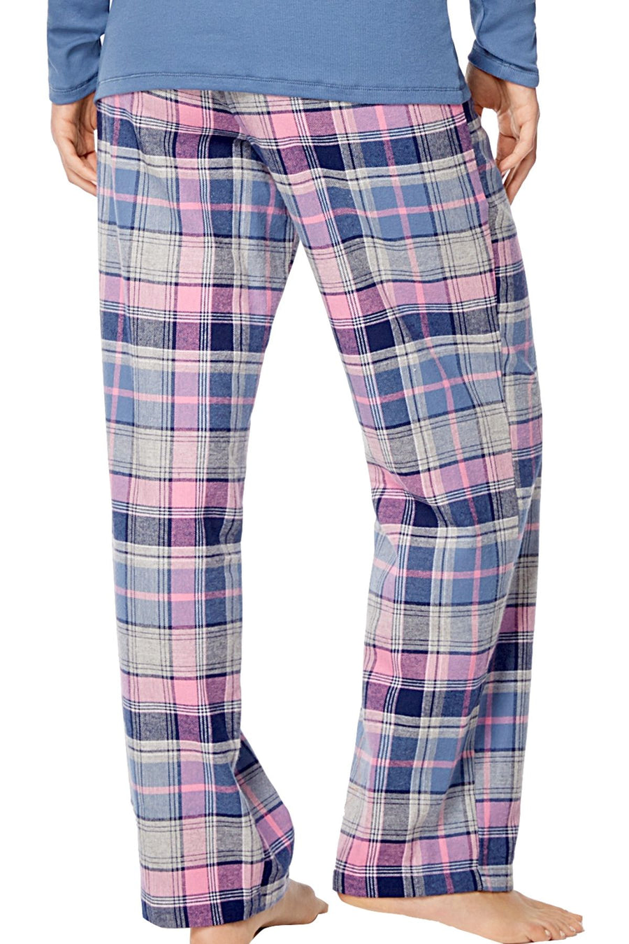 Jenni by Jennifer Moore Plaid-Printed Cotton Pajama Pant