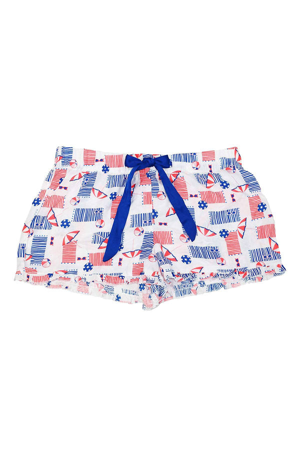 Jenni by Jennifer Moore Red/White/Blue Beach-Day Lounge Short