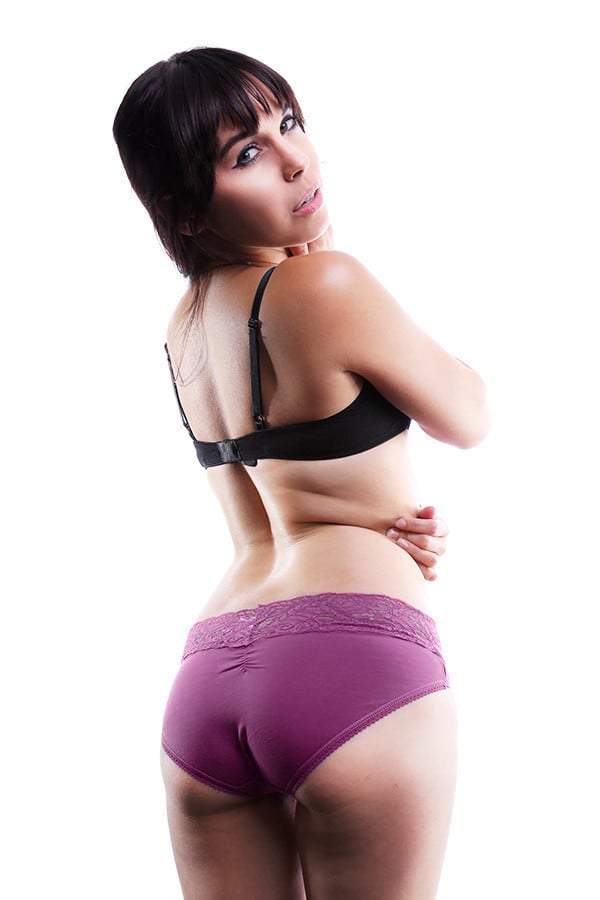 Jezebel Magenta Lace Brief