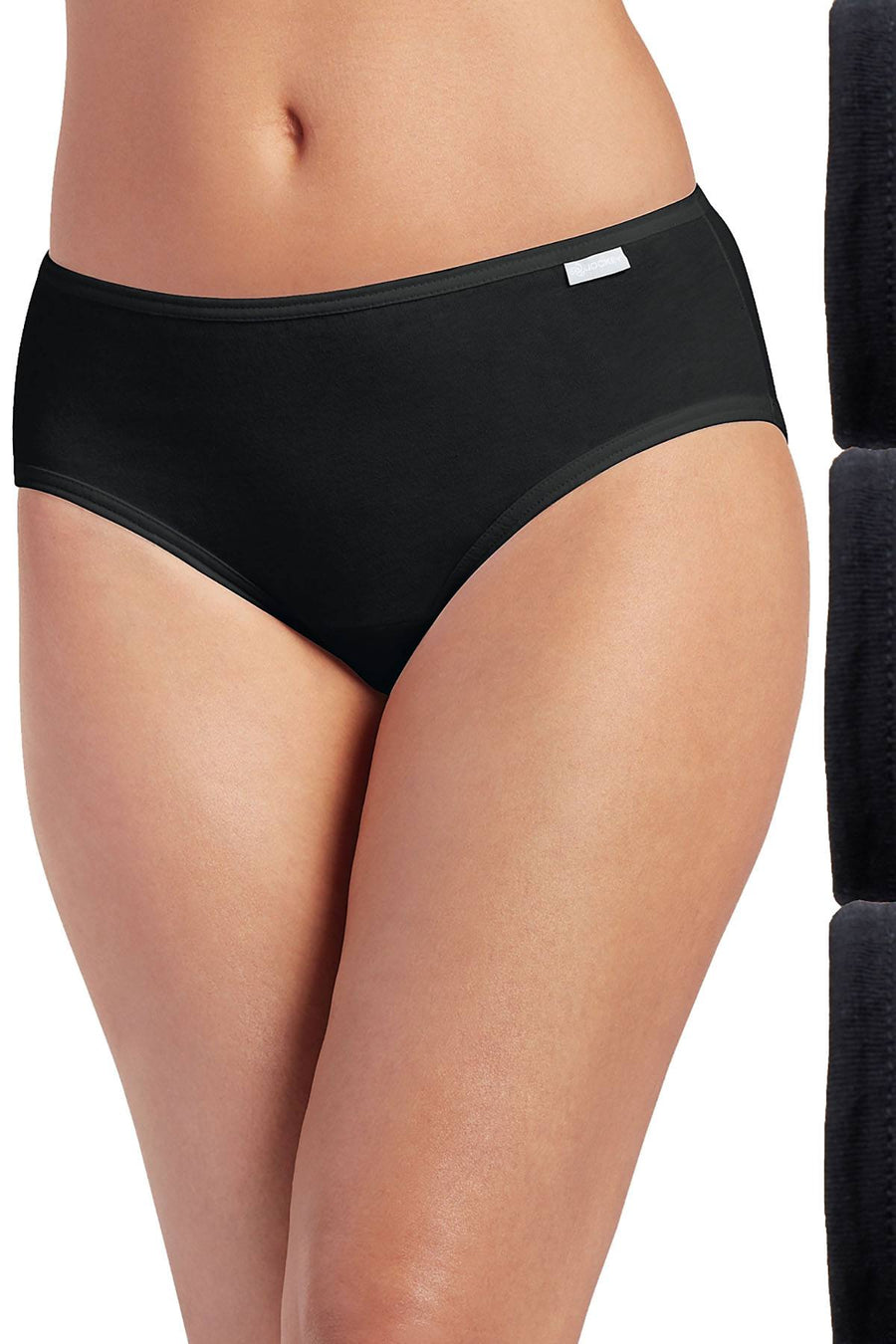 Jockey Black Elance Cotton Hipster 3-Pack
