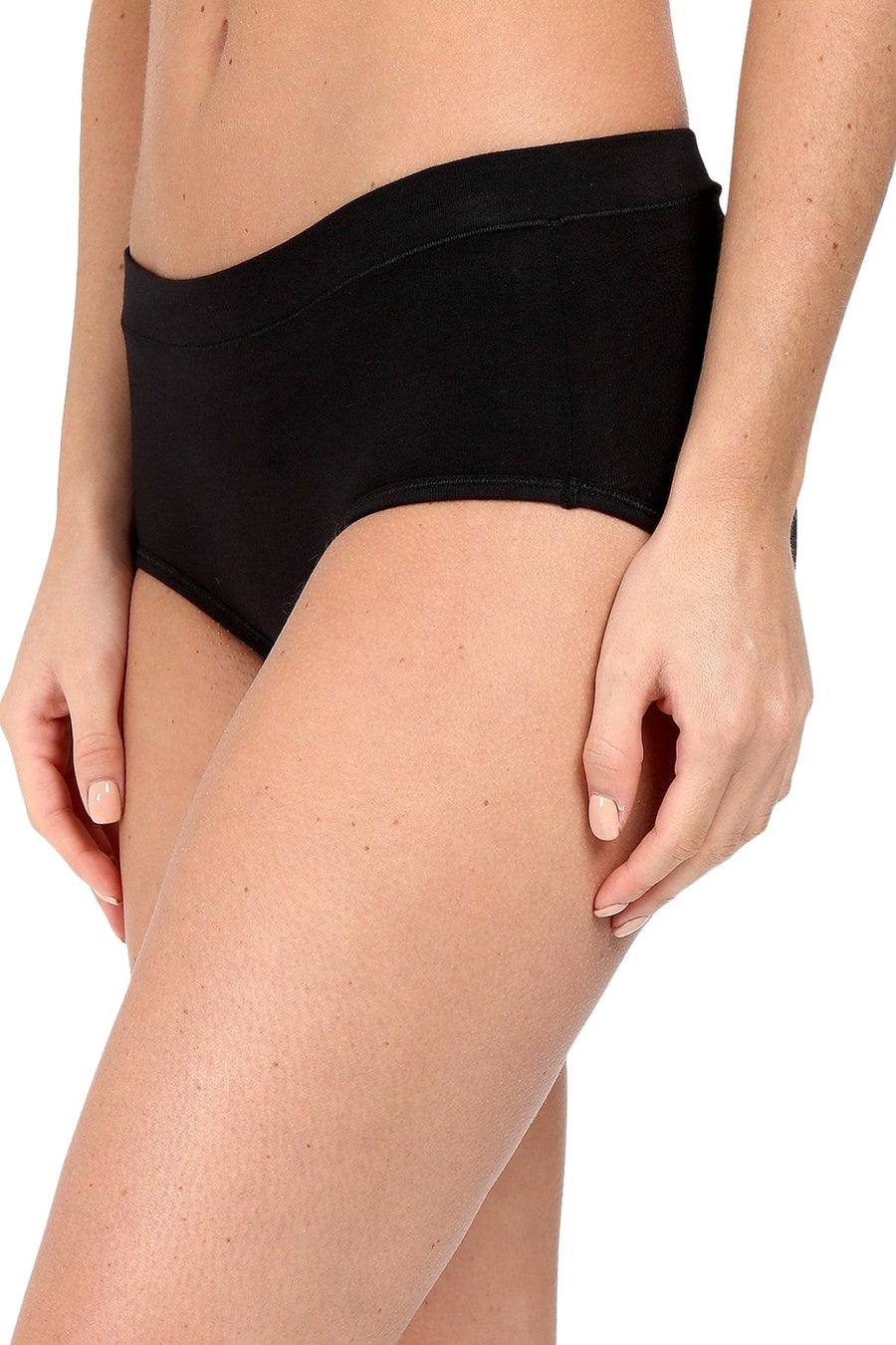 Jockey Black Elance Cotton-Stretch Hipster