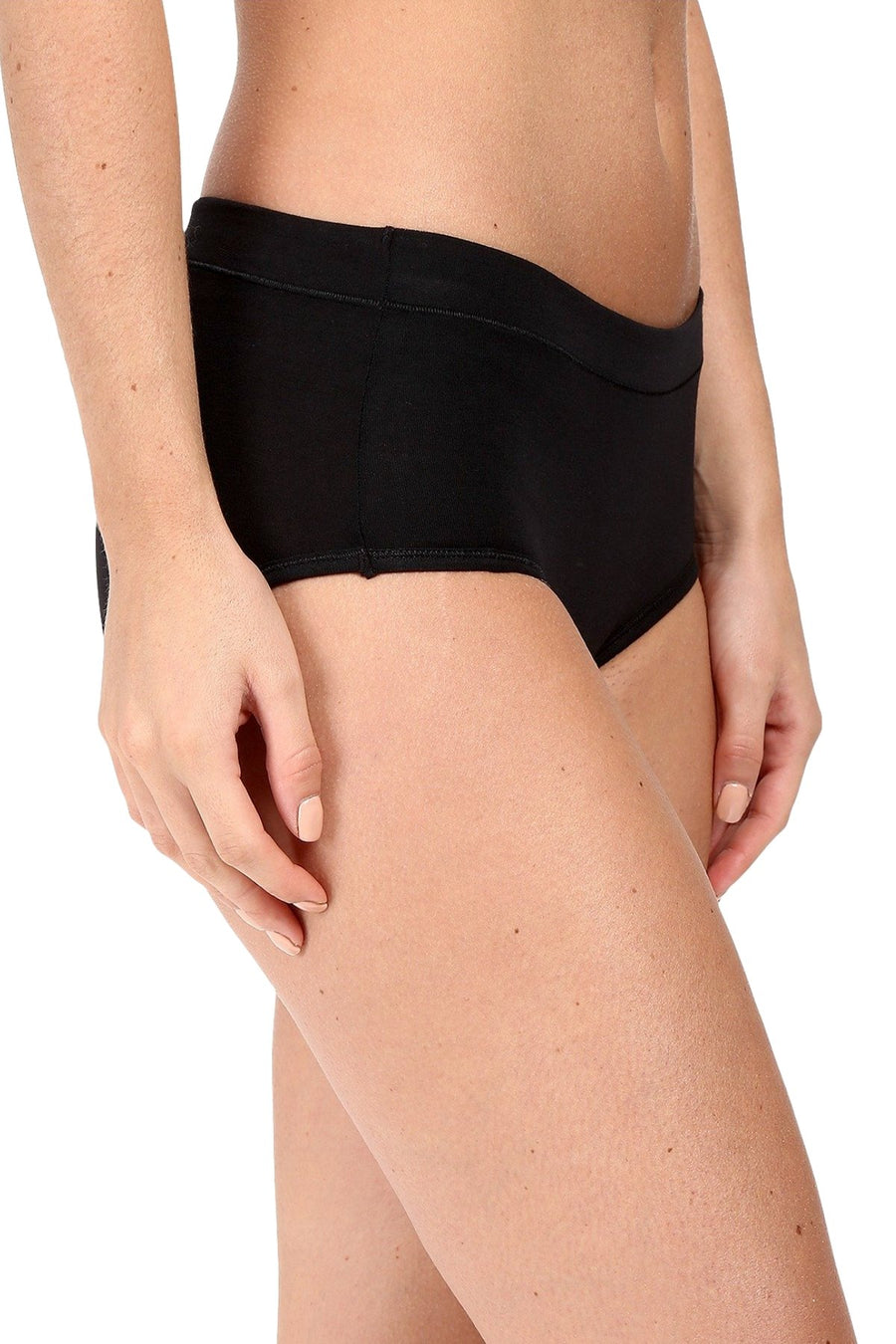 Jockey Black Elance Cotton-Stretch Hipster