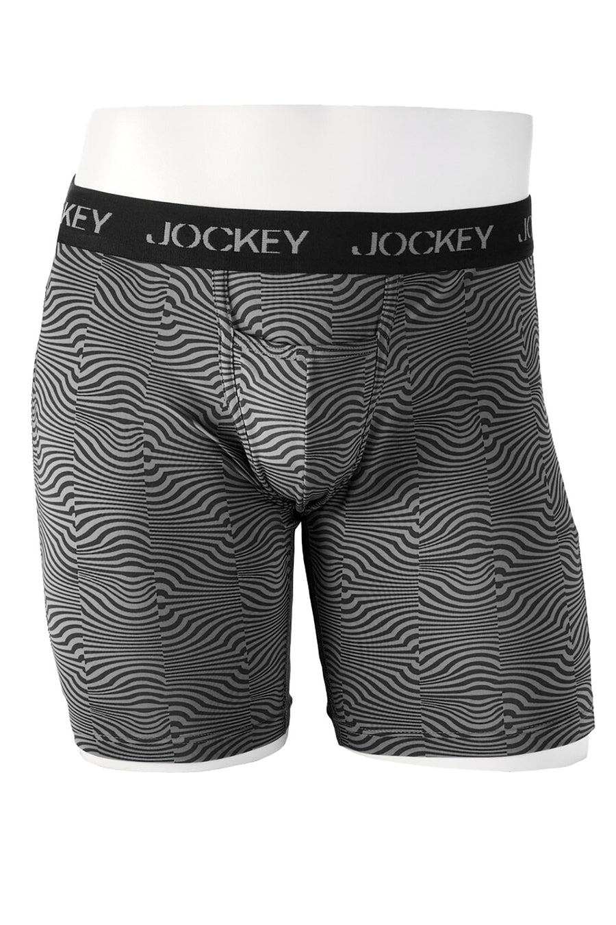 Jockey Black/Grey Swirl Sport Midway Brief