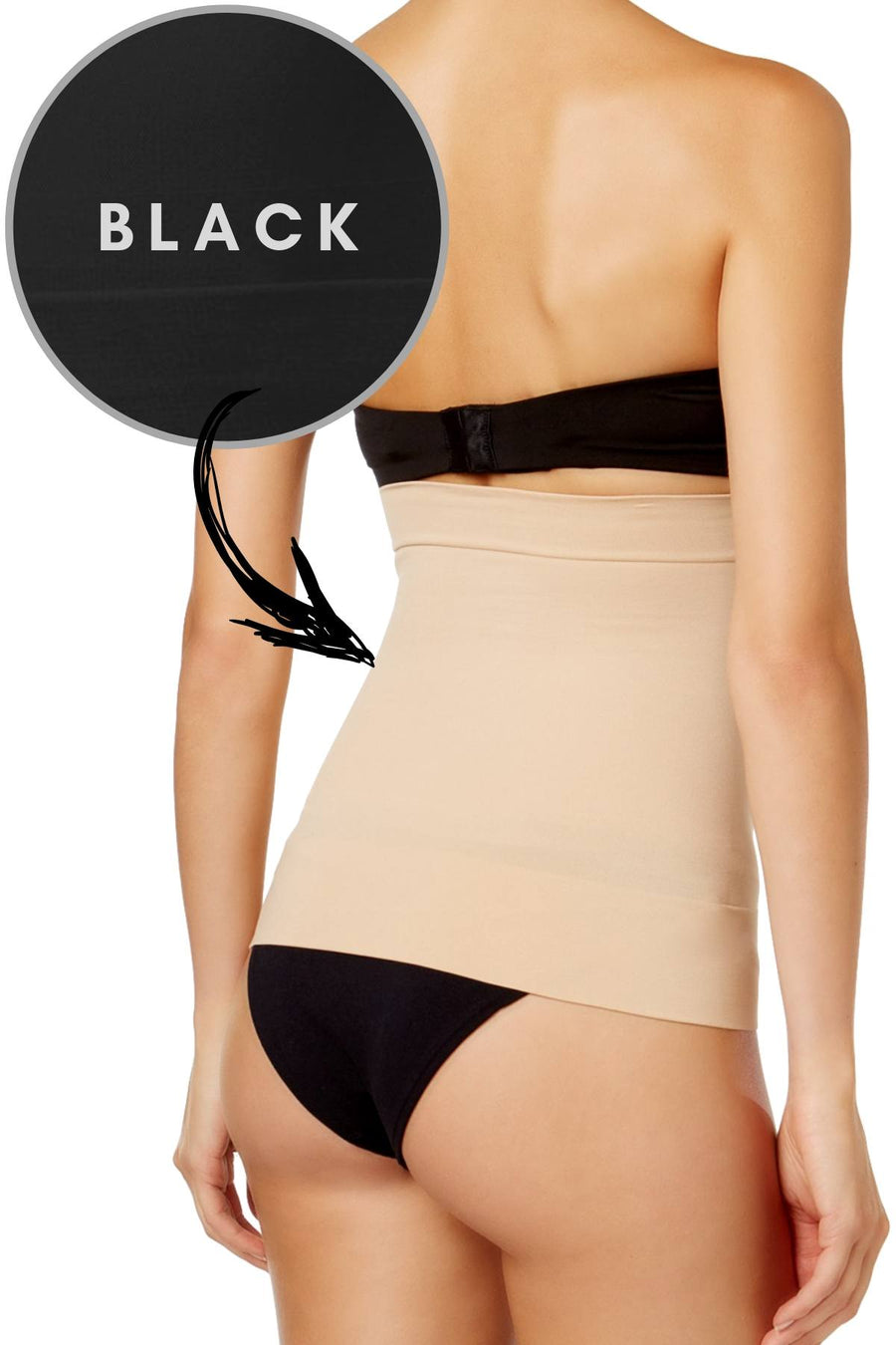 Jockey Black Seamfree Waist Slimmer