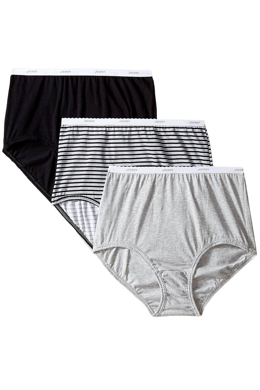 Jockey Classic French Cut 3 Pack in Simple Stripe