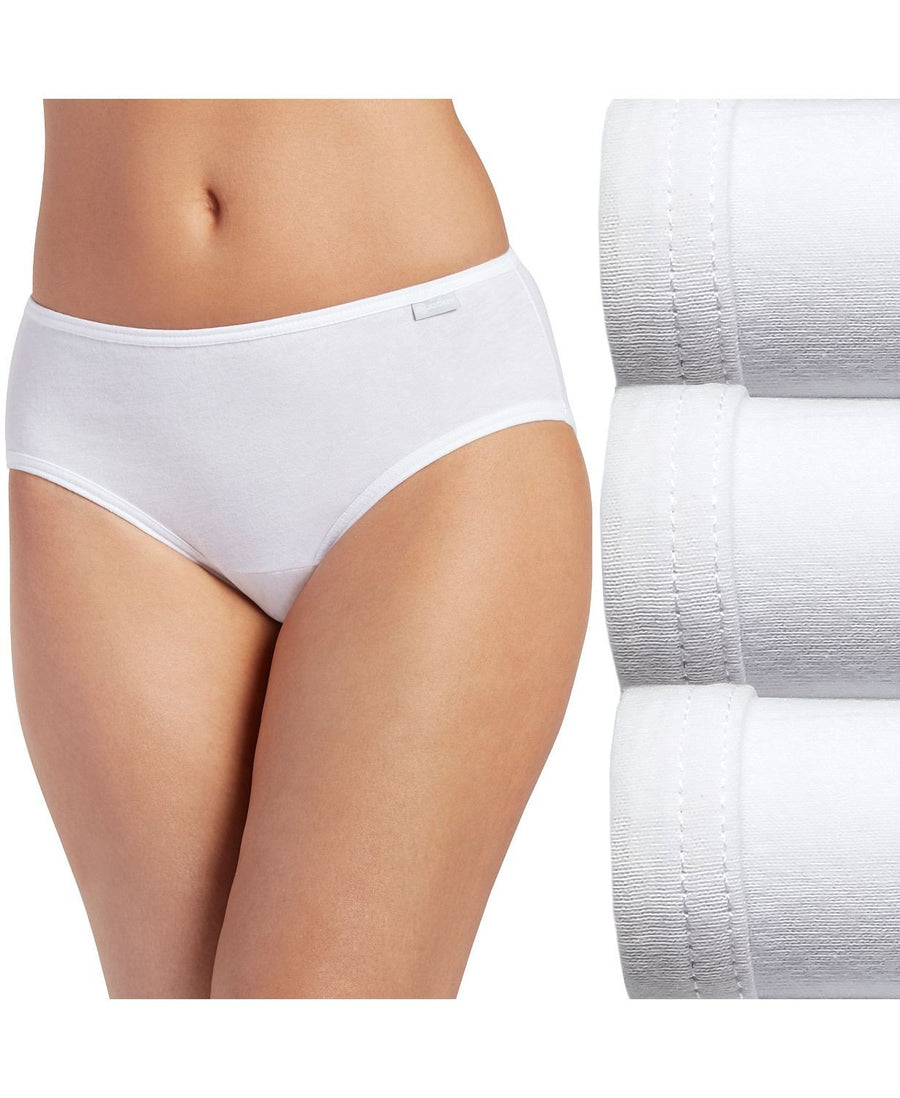 Jockey Elance Hipster 3 Pack in White