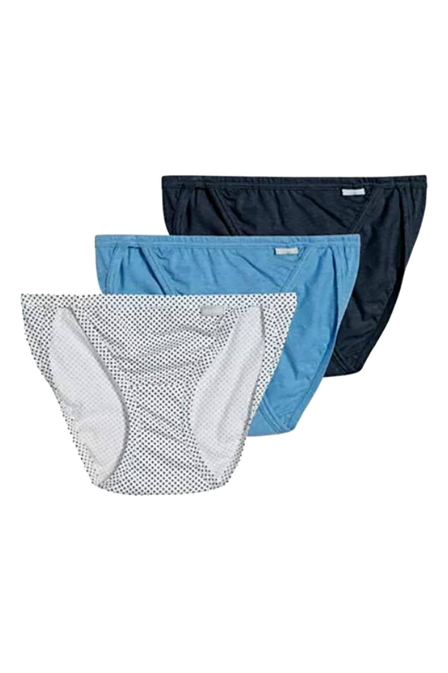Jockey Elance String Bikini 3 Pack in Deep Blue Dot