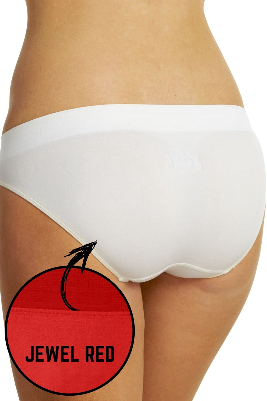 Jockey Jewel-Red Modern Seamfree Bikini Brief