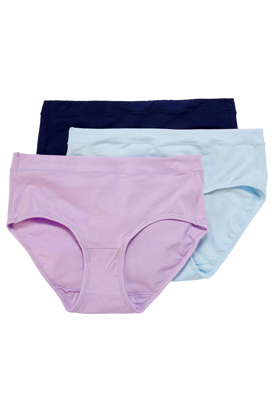 Jockey Lilac/Blue-Assorted Elance Stretch Hipster 3-Pack