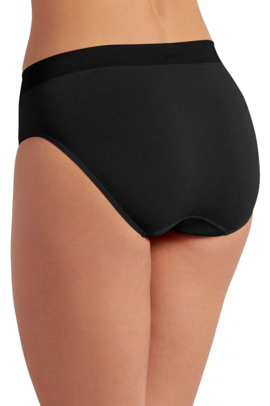 Jockey Modern Micro Hi-Cut Seamfree Hipster in Black