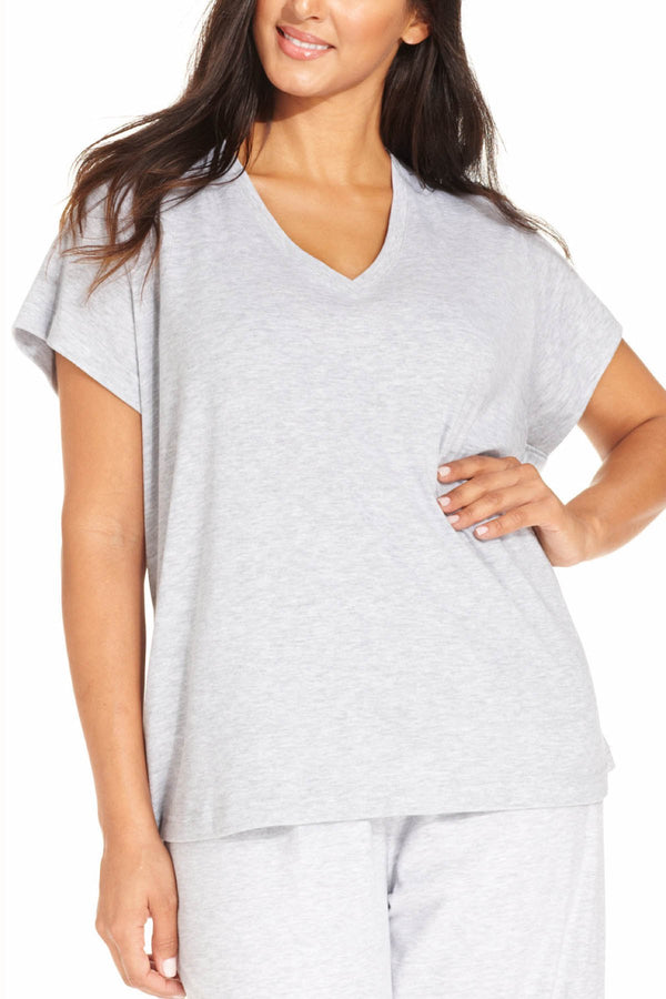 Jockey PLUS Heather-Grey Sleep Tee & Boxer Set