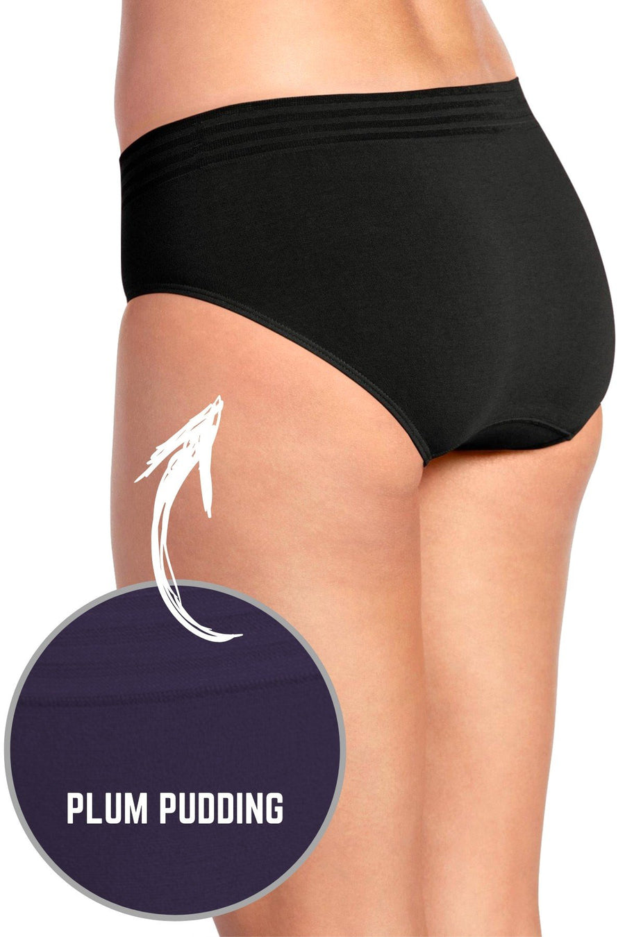Jockey Plum-Pudding Cotton Seamfree Modern-Fit Hipster