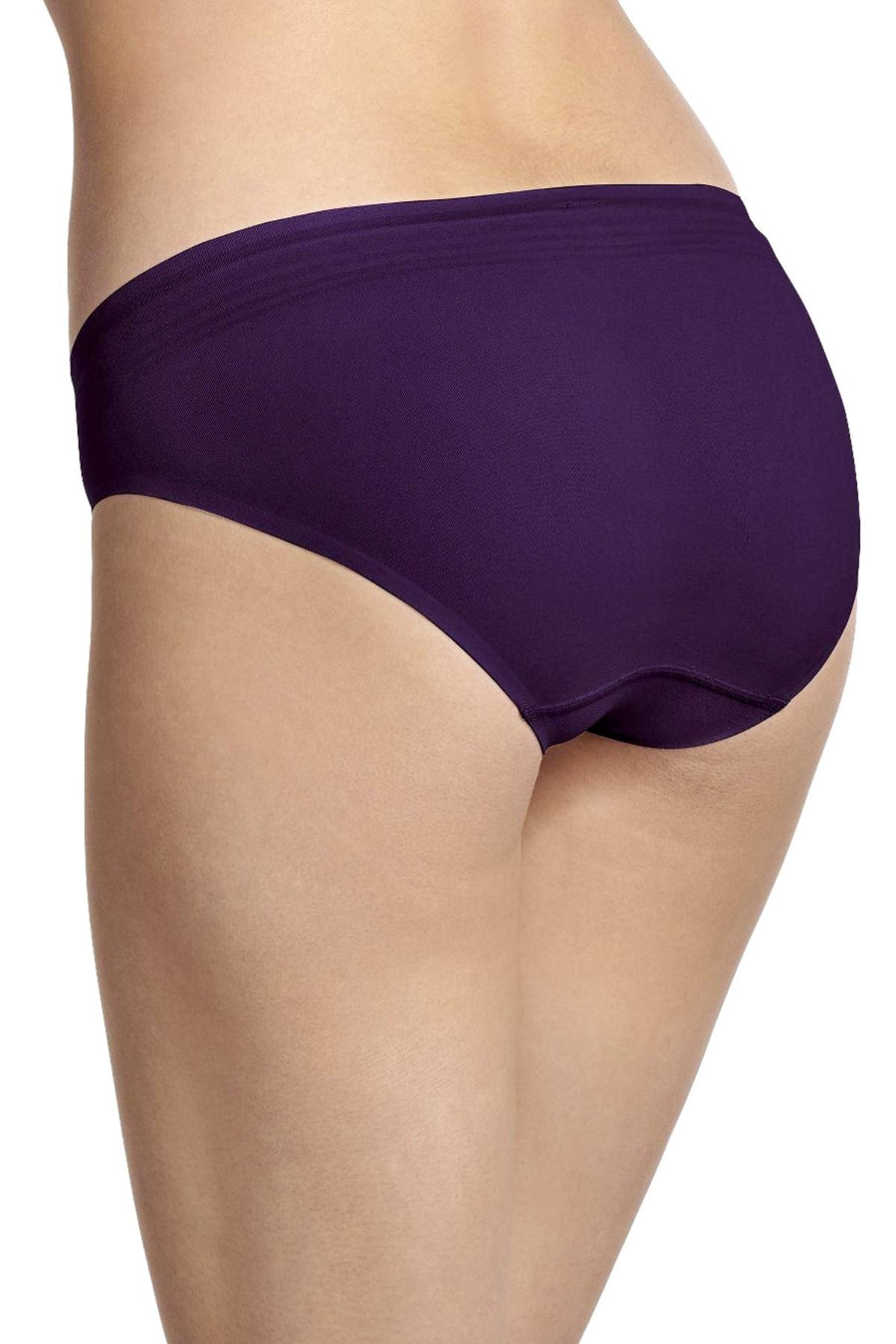 Jockey Royal-Plum Microfiber Seamfree Touch-of-Air Bikini Brief