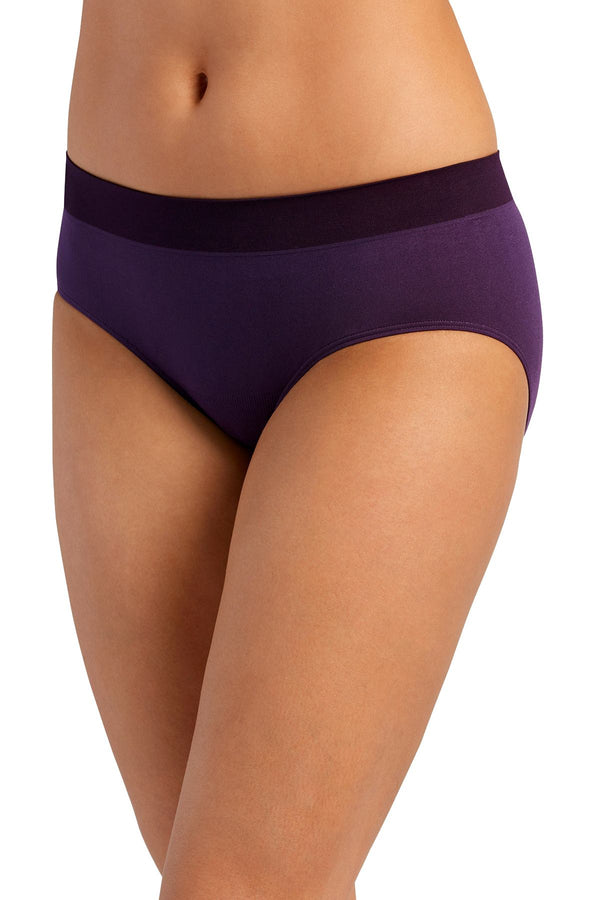 Jockey Royal-Plum Seamfree Modern Microfiber Hipster