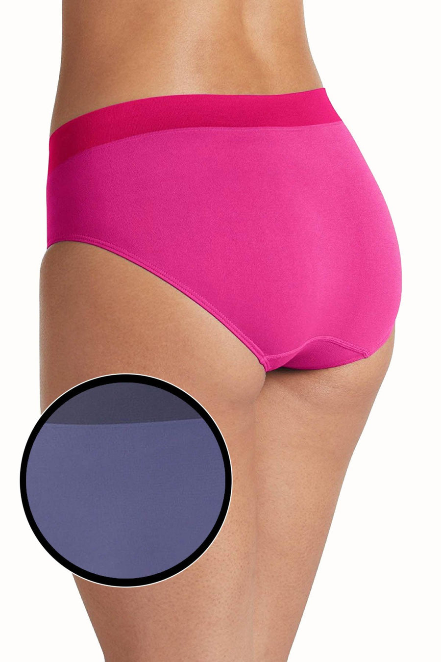 Jockey Violet-Spring Microfiber Seamless Modern High-Cut Hipster