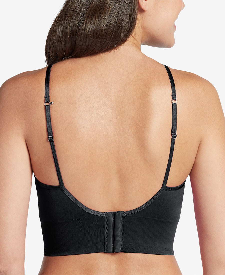 Jockey Wo Natural Beauty Microfiber Removable Cup Bralette With Back Closure 2456 Black