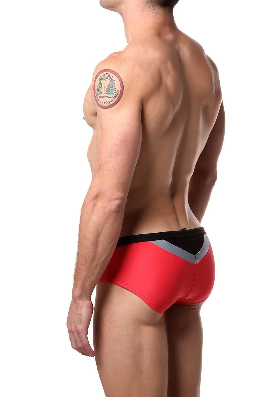 Jocko Red Kyle V-Insert Swim Bikini