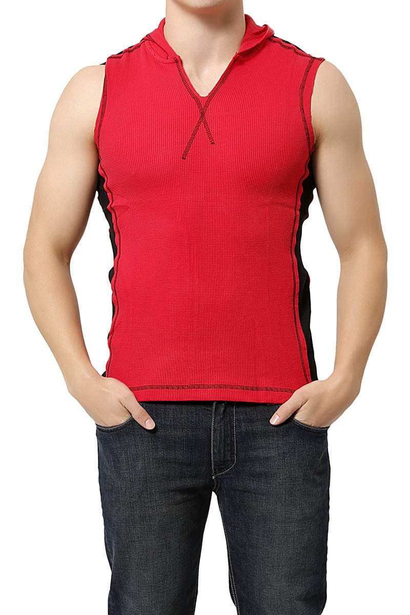 Jocko Red Sleeveless Lounge Hoodie