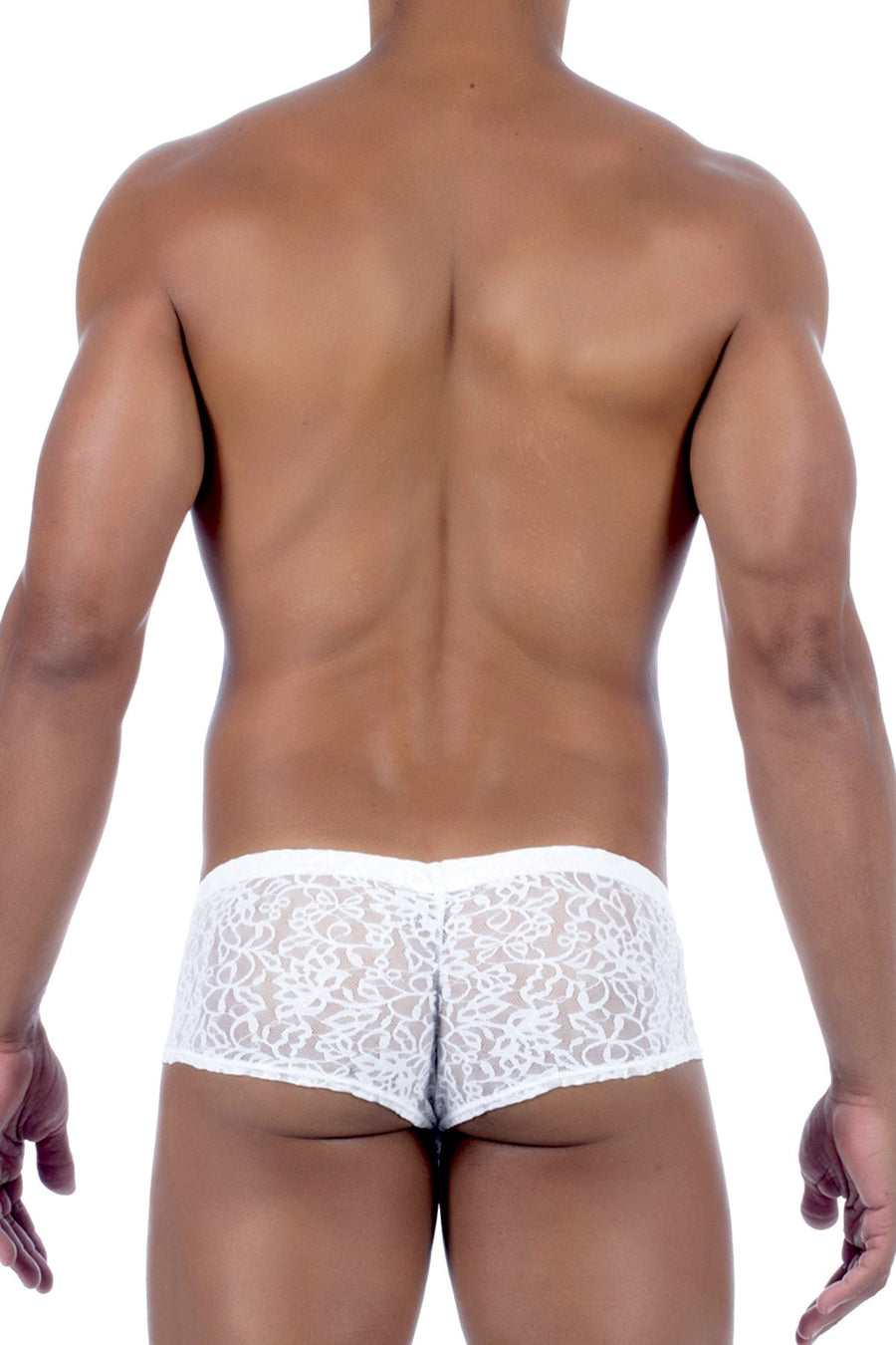 Joe Snyder White Lace MaxiBulge C-Ring Cheek Trunk