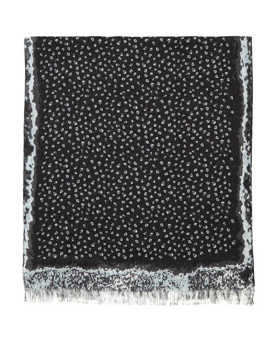 John Varvatos Star Usa Allover Skull Scarf Black