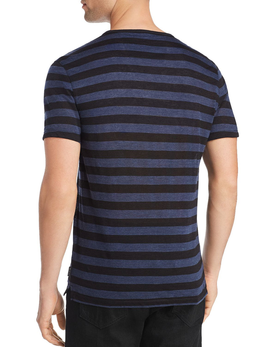 John Varvatos Star Usa Bailey Striped Tee Stream Blue