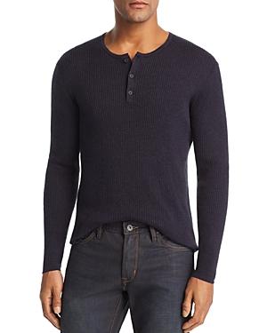 John Varvatos Star Usa Ribbed Henley Navy