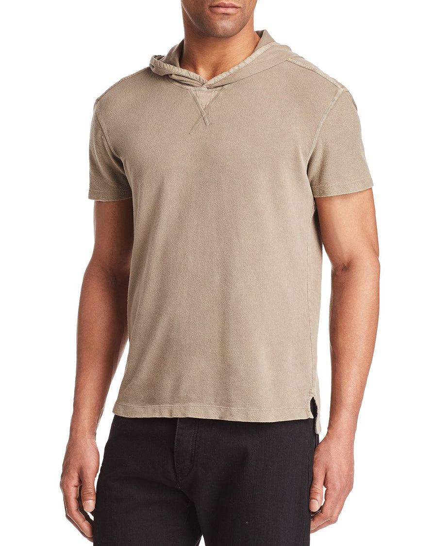 John Varvatos Star Usa Short Sleeve Pullover Hoodie Umber