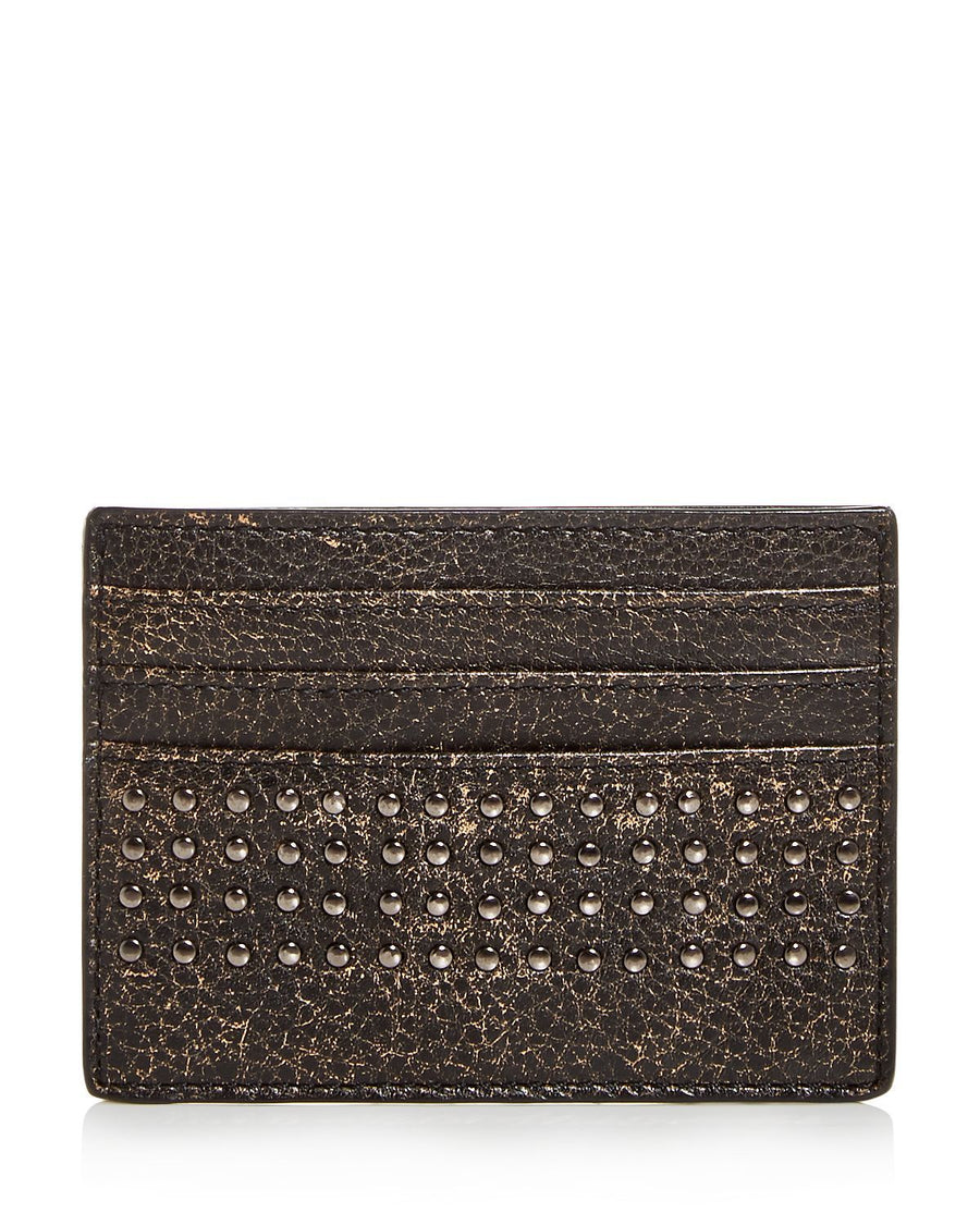John Varvatos Star Usa Studded Card Case Black