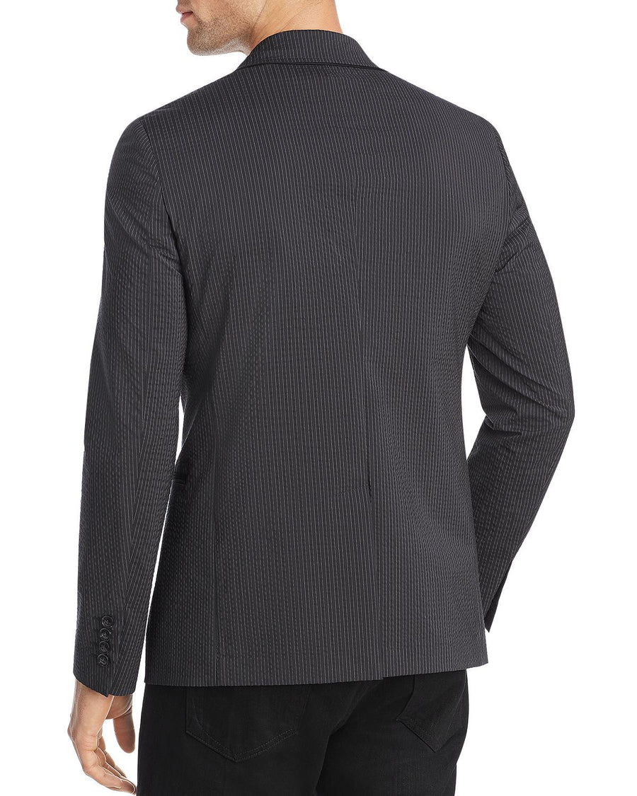 John Varvatos Star Usa Tucker Seersucker Regular Fit Jacket Black