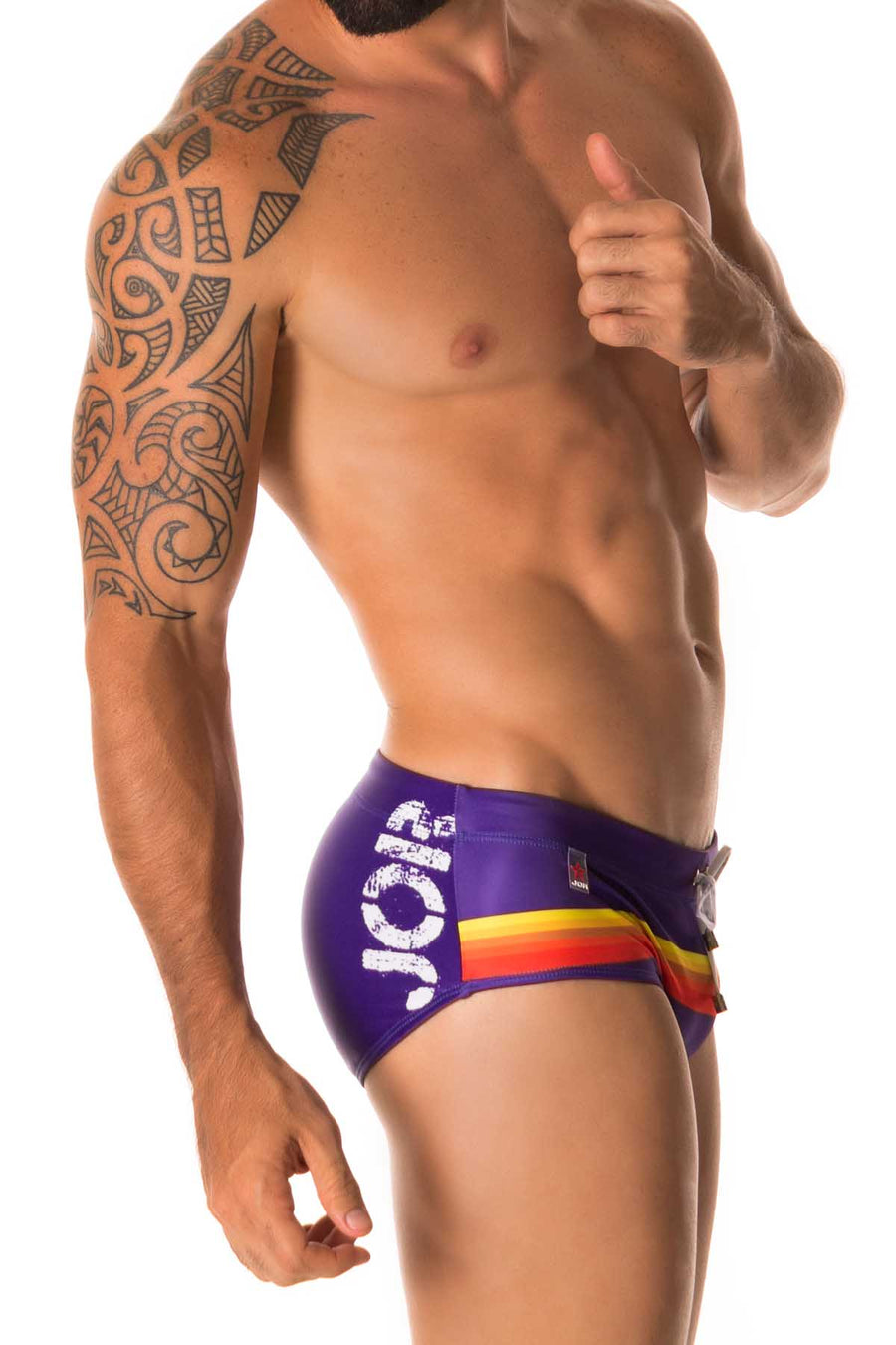 Jor Blue/Rainbow Swim Brief