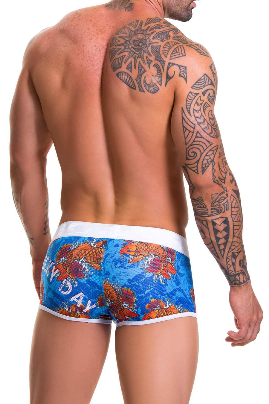 Jor Blue/White Printed Koi Trunk