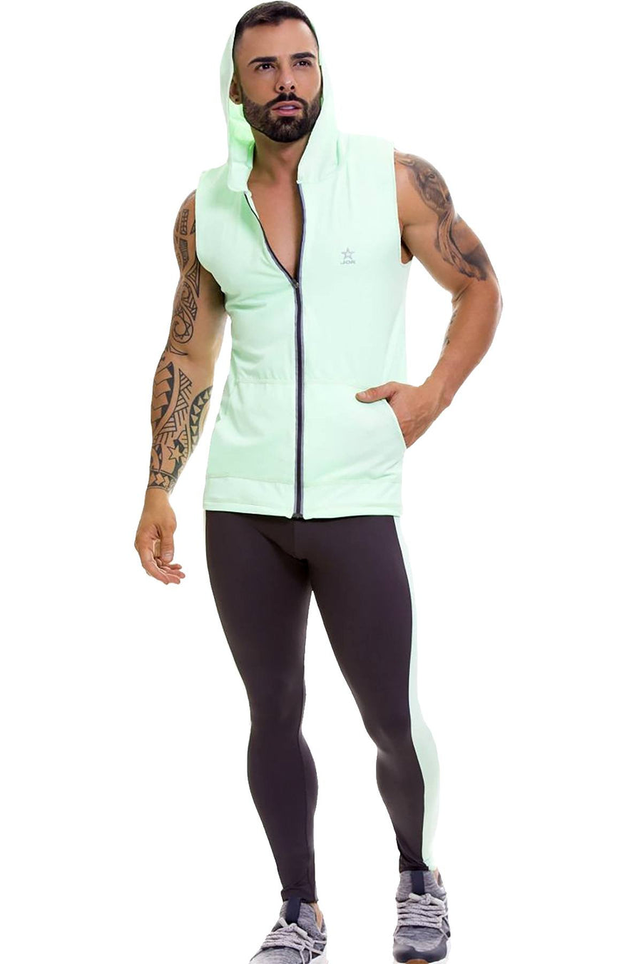 Jor Mint Spring Sleeveless Hoodie