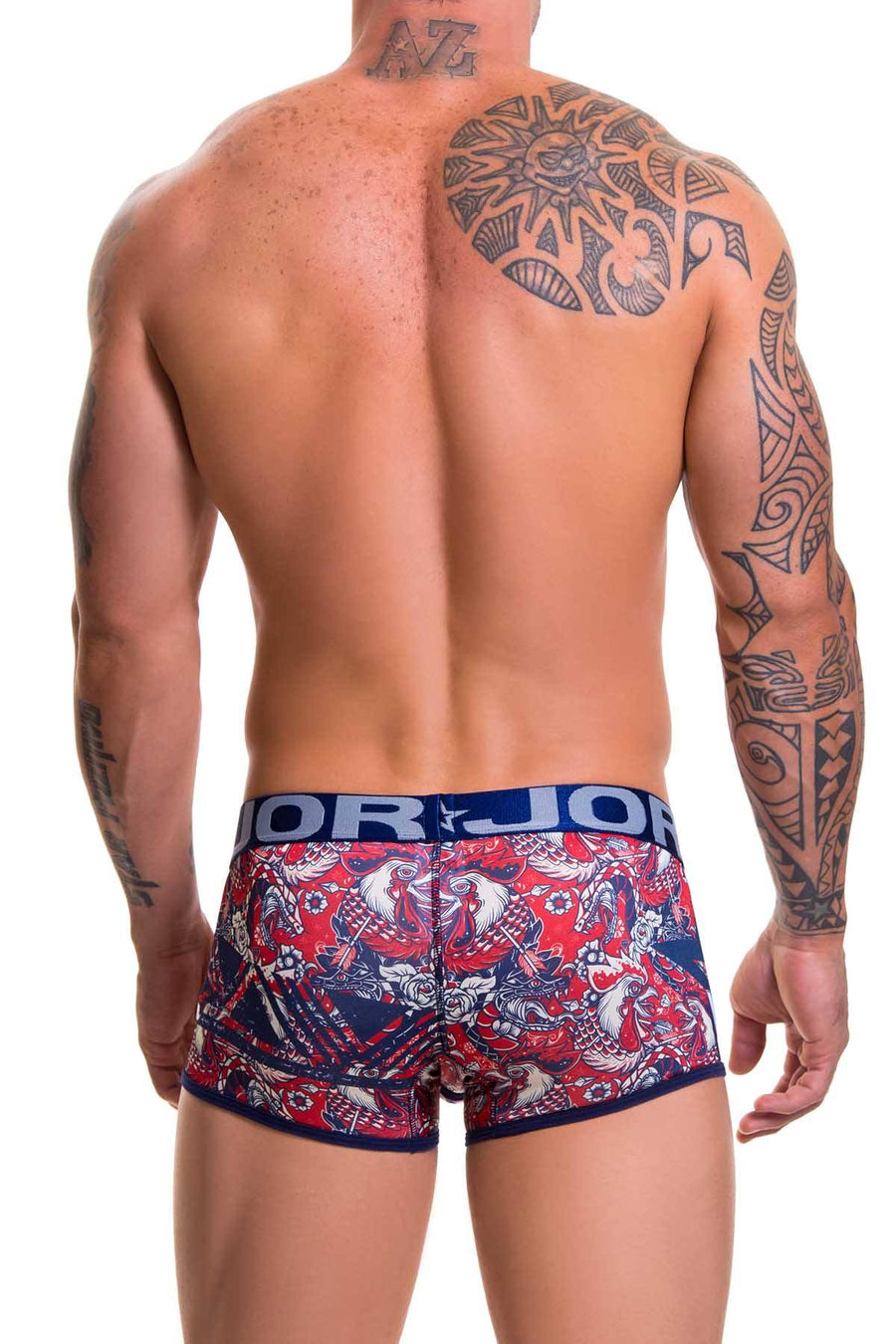 Jor Navy/Red Printed Renaissance Trunk