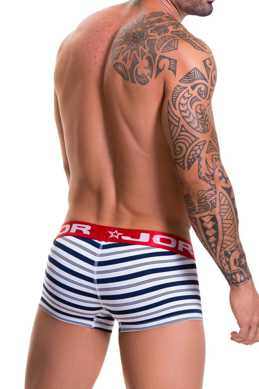 Jor Navy/White Striped Naval Trunk