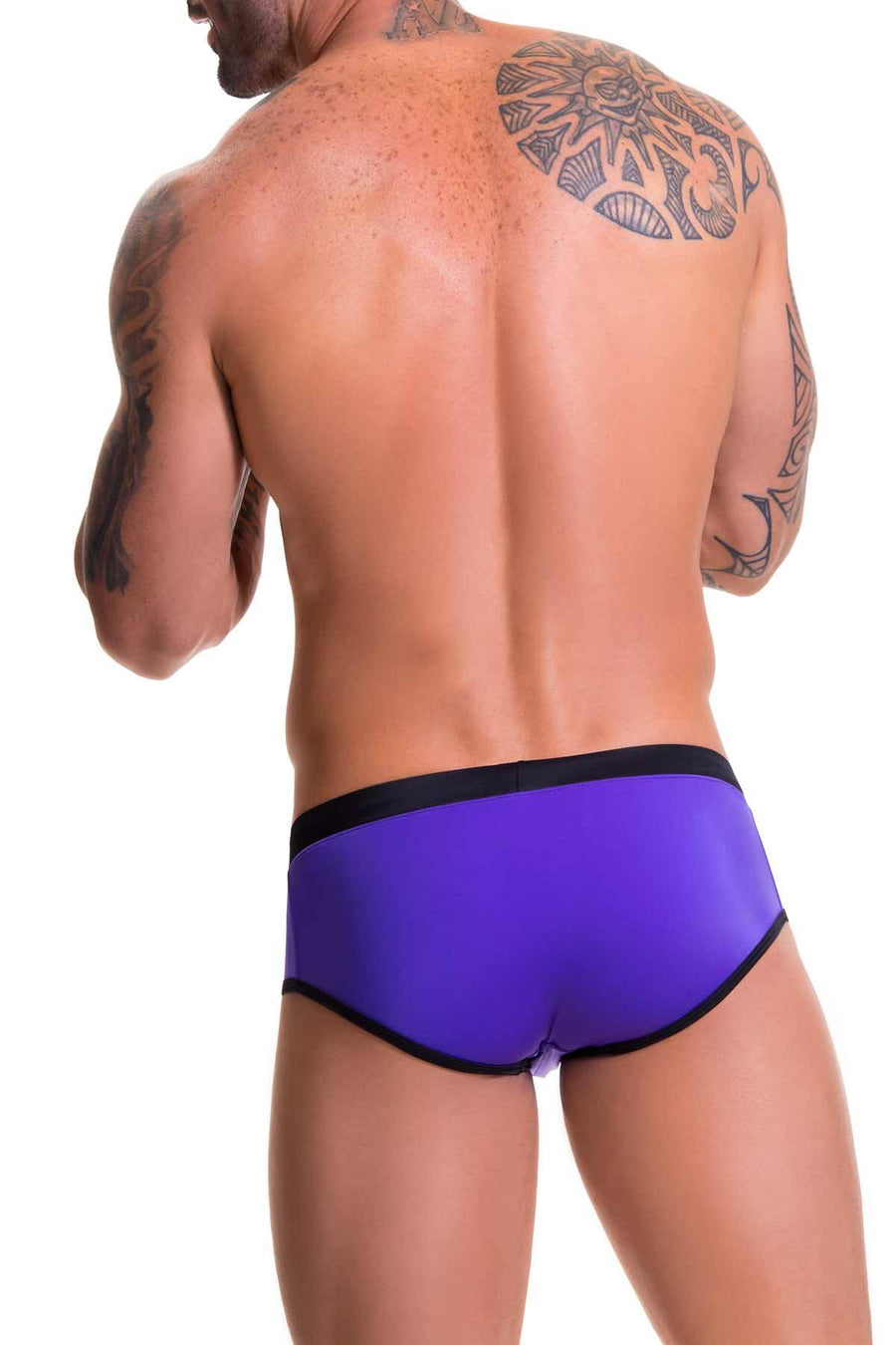 Jor Purple/Black Swim Brief