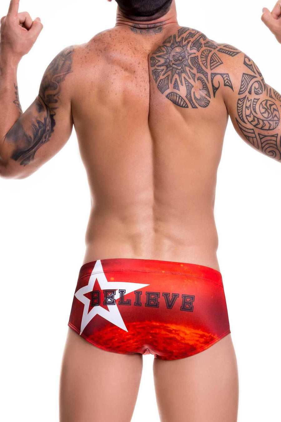 Jor Red Believe Swim Brief