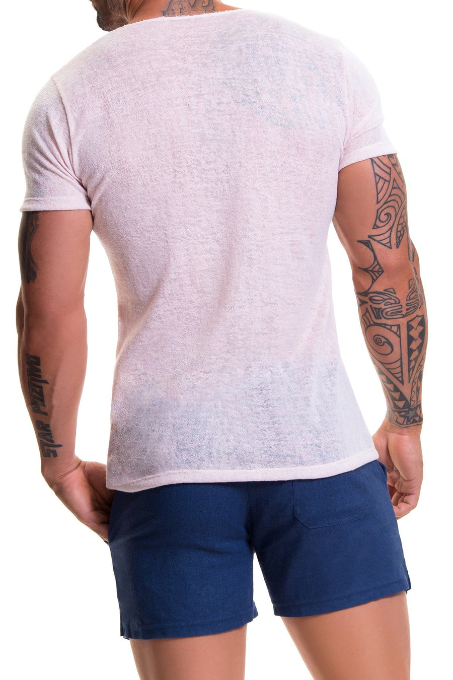 Jor Rose-Pink Maui Sheer T-Shirt