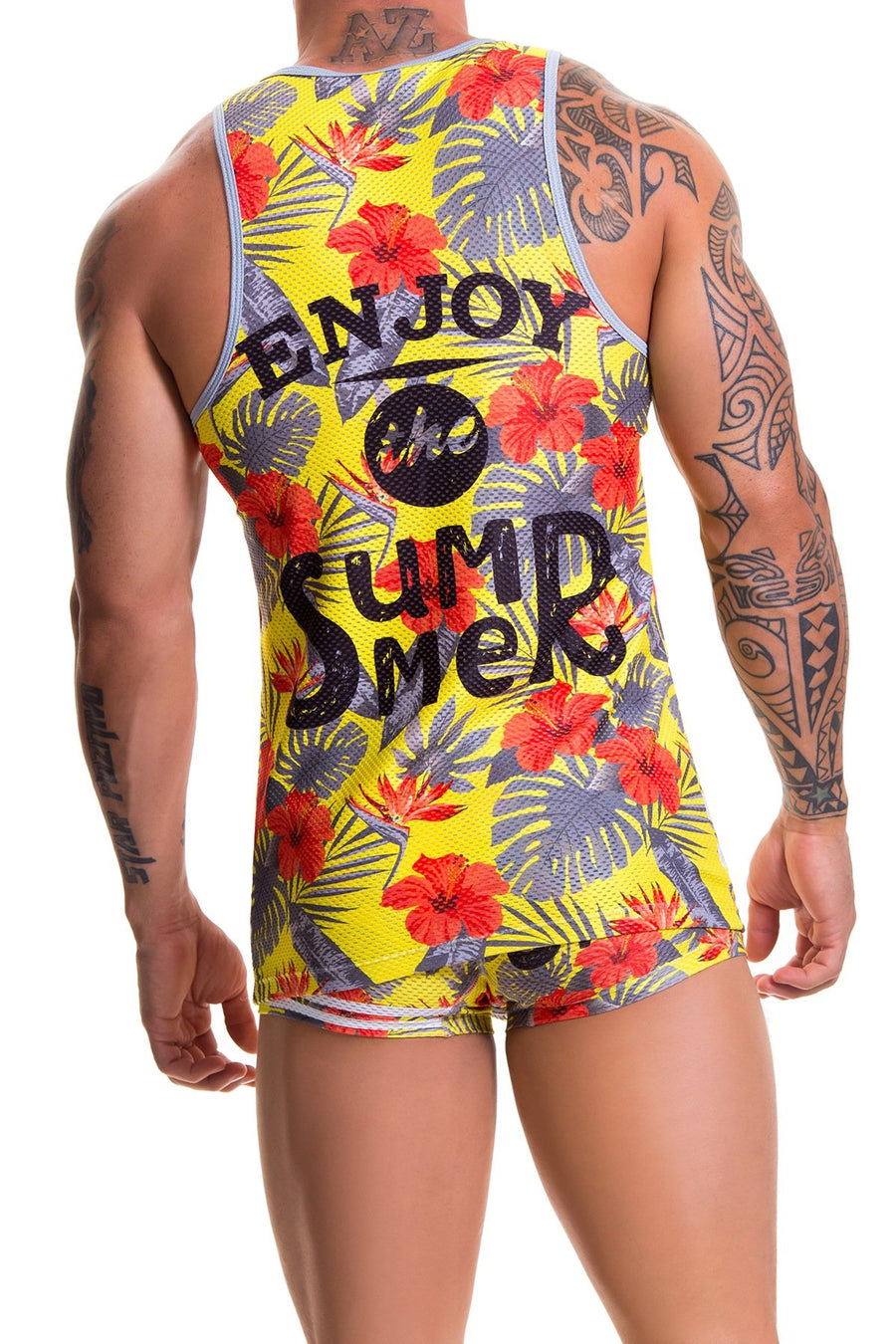 Jor Yellow Hawaii Tank Top