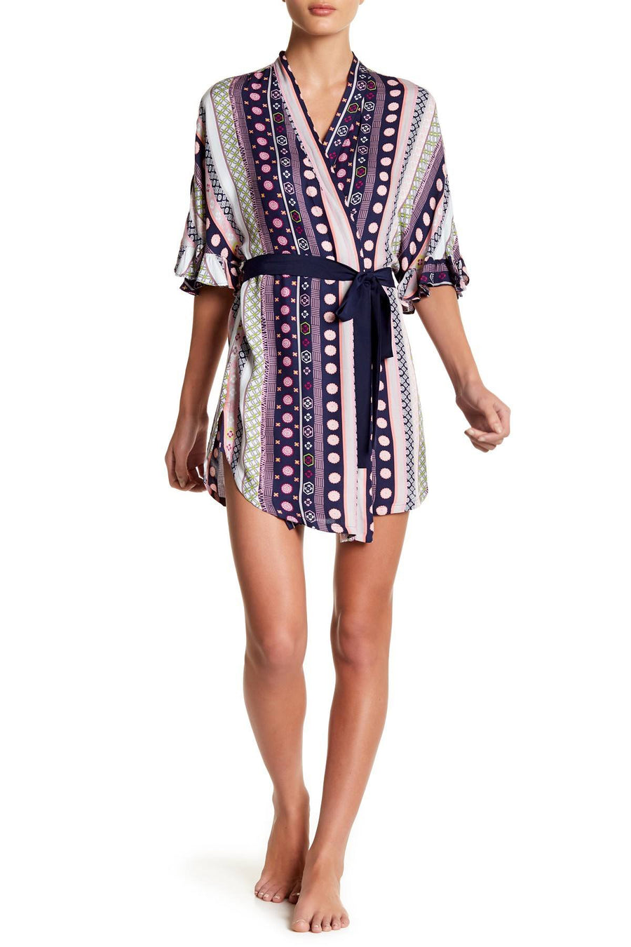 Josie by Josie Natori Aurora-Blue Dreamcatcher Wrap