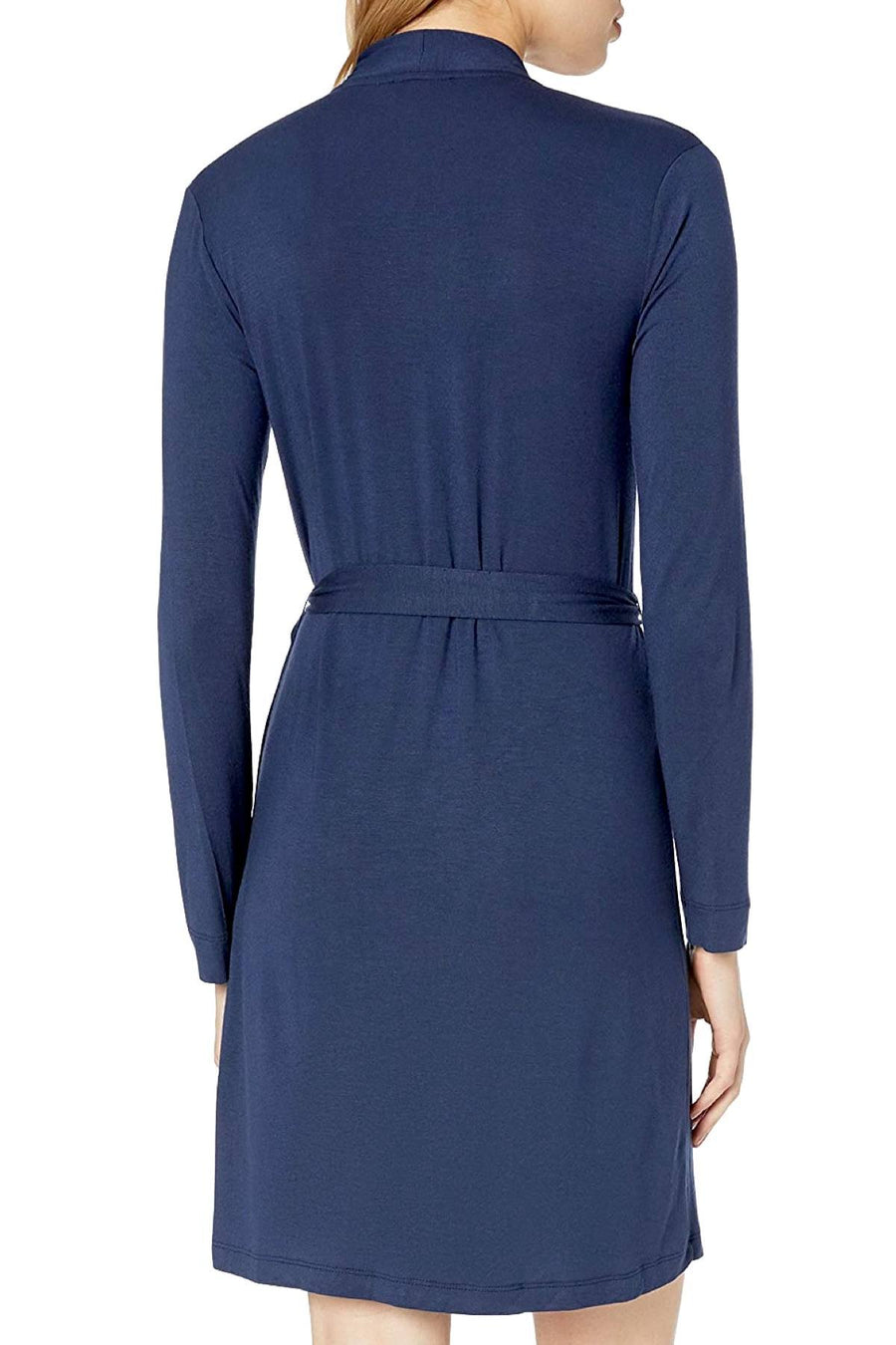 Josie by Natori Modal Knit Wrap Robe in Midnight